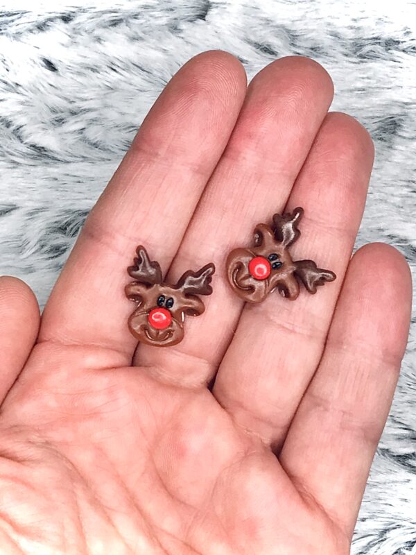 Boucles d'oreilles Rudolphe renne du père noël